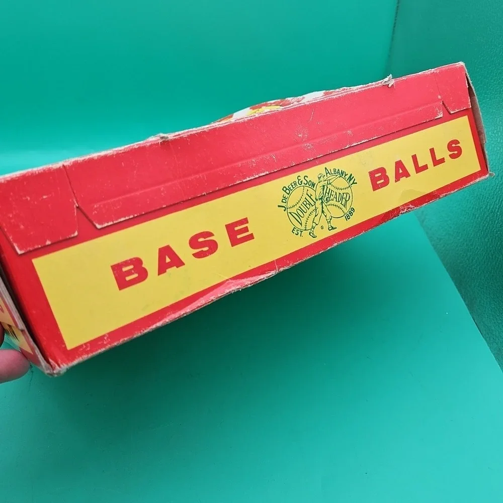 Vintage DeBeer Baseball Lot Of 9 No. 91C Little League With Original‎ Box